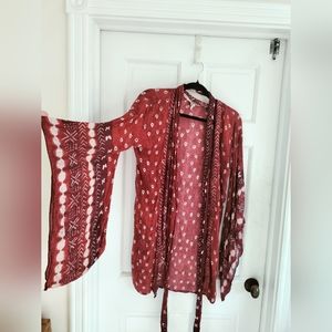 Jens pirate booty angel sleeve kimono cardigan wrap